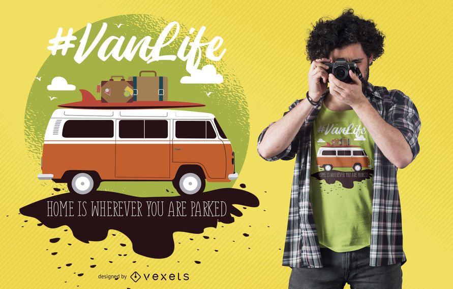 Van life t-shirt design Van life t-shirt design