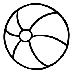 Bola círculo stripe traço verão Desenho PNG