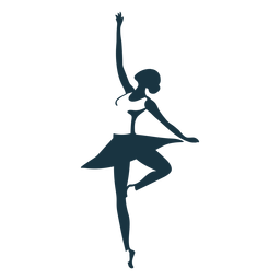 Diseño PNG Y SVG De Bailarina De Ballet Difícil Para Camisetas