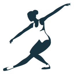 Bailarina balé bailarina balé postura tricô silhueta balé Desenho PNG