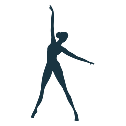 Ballerina posture ballet dancer silhouette ballet PNG Design
