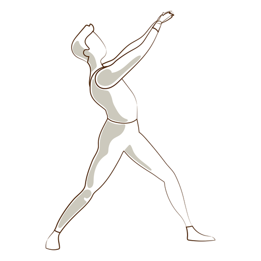 Bailarina de ballet postura leggins camiseta vector ballet Diseño PNG