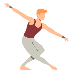 Ballet dancer posture t shirt leggins flat ballet PNG Design
