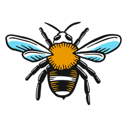 Bee leg wasp wing sketch insect PNG Design Transparent PNG