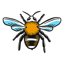 Insecto com asa de vespa de abelha Desenho PNG