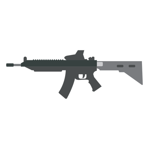 Charger barrel gun weapon flat gun PNG Design