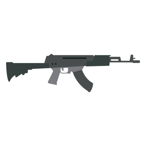 Ladegerät Waffe Maschinenpistole Butt Barrel Flat Gun PNG-Design