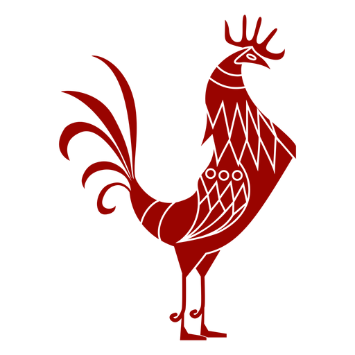 Design PNG E SVG De Animal De Penas De Galinha Para Camisetas