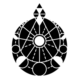 Raio da lua crescente sol silhueta detalhada do corpo celestial Desenho PNG