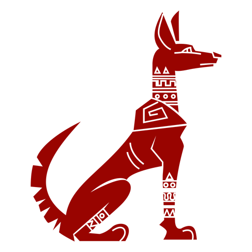 Animal de silhueta detalhada com padrão de cauda em orelha de cachorro Desenho PNG