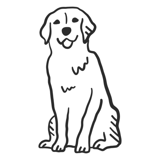 Perro cachorro lengua oreja doodle animal Diseño PNG