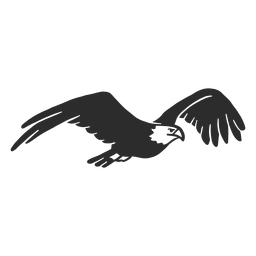 Águila volando pico ala garra garabato pájaro Diseño PNG