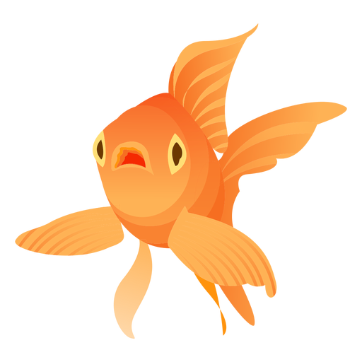 Goldfish Flipper Gills Tail Illustration Fish Transparent Png Svg Vector File