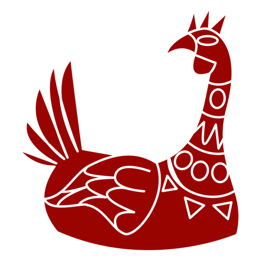 Design PNG E SVG De Animal De Penas De Galinha Para Camisetas