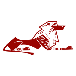 Gato silhueta detalhada da cauda da juba do rei leão Desenho PNG