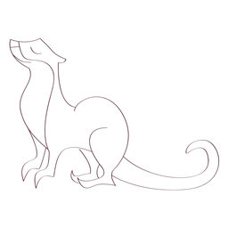 Otter Bein Maulkorb Schwanzlinie Tier PNG-Design