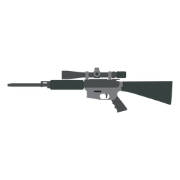 Gewehrkolben-Ladegerät Laufwaffe flache Waffe PNG-Design