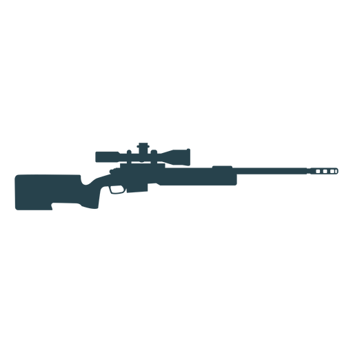 Gewehrladegerät Barrel Butt Waffe Silhouette Pistole PNG-Design