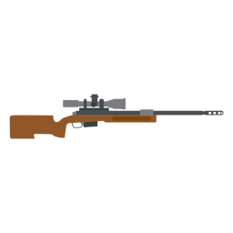 Arma plana de ponta de arma de barril de carregador de rifle Transparent PNG