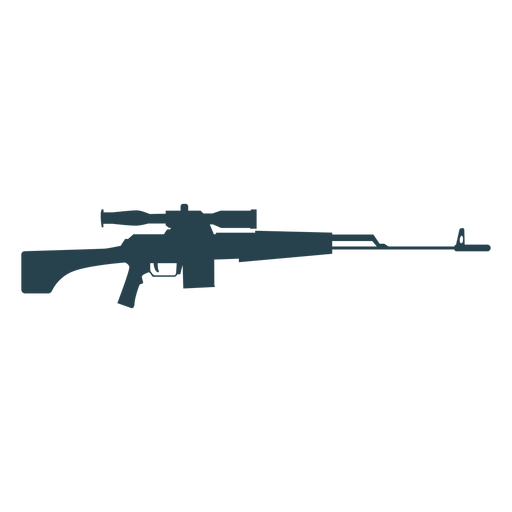 Gewehrladegerät Barrel Waffe Hintern Silhouette Pistole PNG-Design