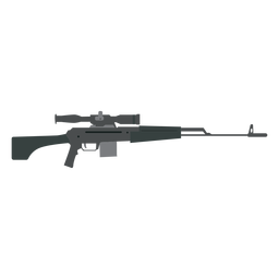 Gewehrladegerät Butt Barrel Waffe flache Waffe PNG-Design