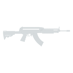 Carregador de metralhadora arma de cano de bunda arma silhueta listrada Desenho PNG