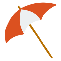 Alça de guarda-chuva listrada de verão Desenho PNG