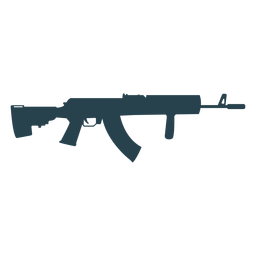 Carregador de metralhadora de arma, arma de silhueta de barril de bunda Desenho PNG