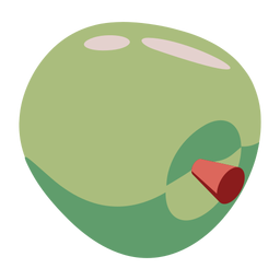 Plano verde manzana Diseño PNG