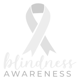 Blindness awareness ribbon sticker badge Blindness awareness ribbon sticker badge