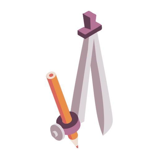 Download Compasses pencil flat - Transparent PNG & SVG vector file