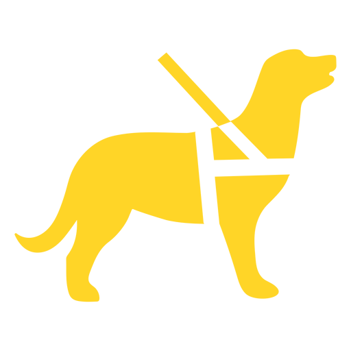 Hund führen Führung detaillierte Silhouette PNG-Design