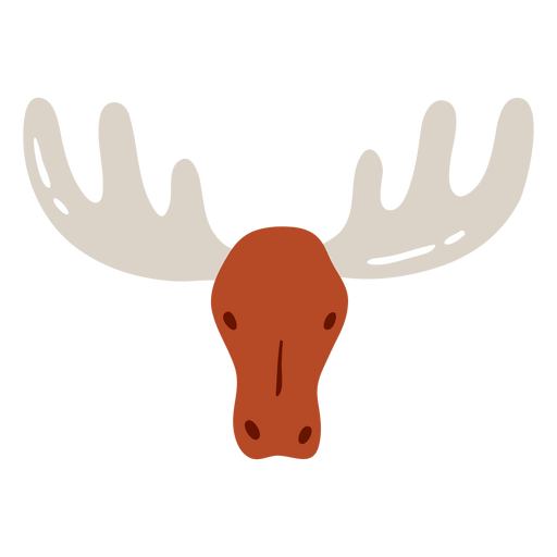 Elk moose antler flat PNG Design