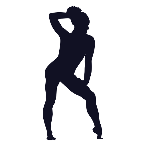 Exerc?cio postura mulher ginasta silhueta Desenho PNG