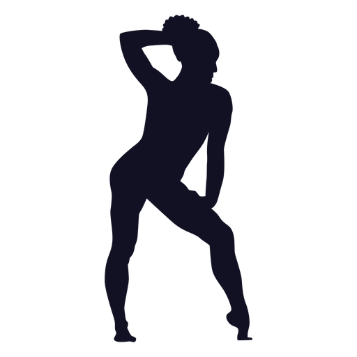 Exercise Posture Woman Gymnast Silhouette Transparent Png Svg Vector File