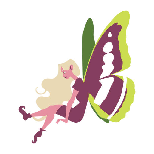 Fairy wing sitting flat PNG Design