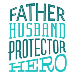 Father husband protector hero badge sticker Transparent PNG