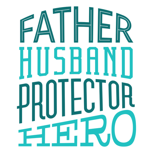 Father husband protector hero badge sticker PNG Design