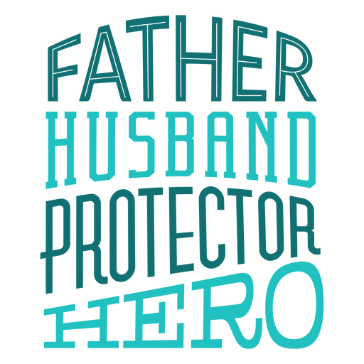 Padre esposo protector h?roe insignia pegatina Diseño PNG