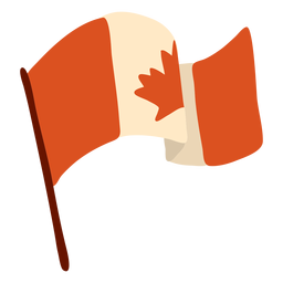 Flagge Kanada Blatt Ahorn flach PNG-Design Transparent PNG