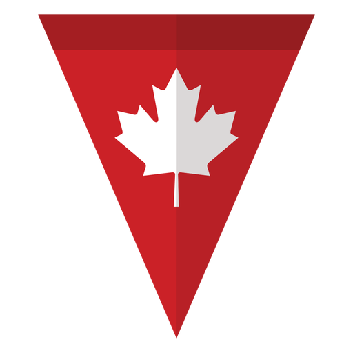 Flag triangle leaf maple badge sticker
