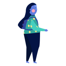 Bolsa de menina com vermelhidão plana Desenho PNG