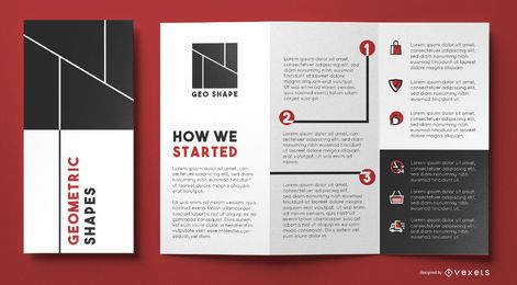 Geo shapes brochure template
