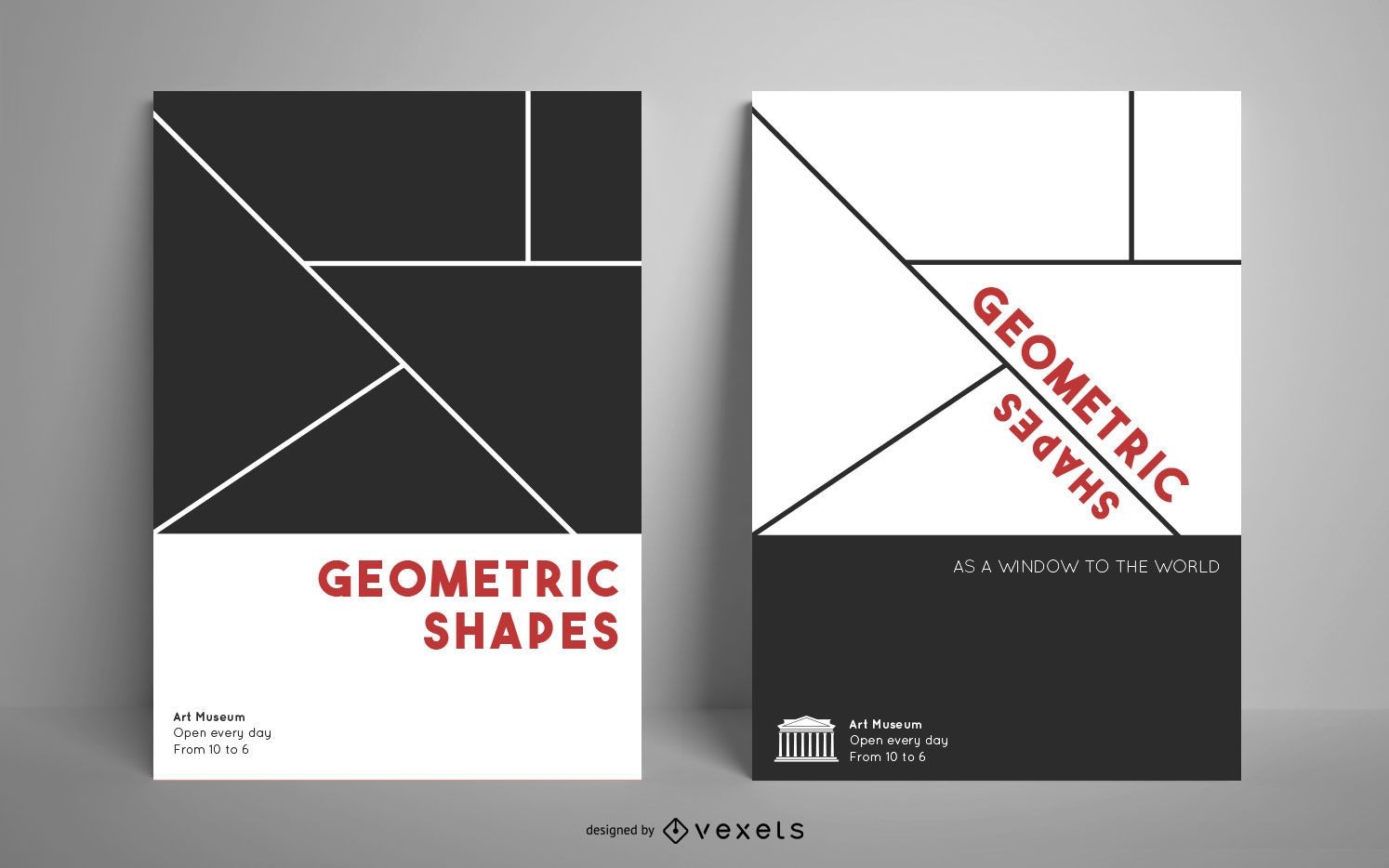 Geo shapes poster template
