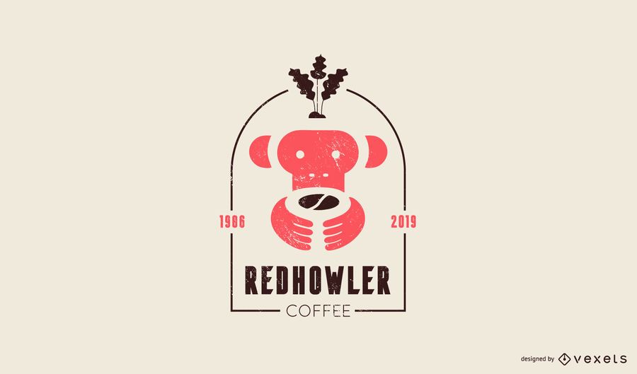 Coffee monkey logo template Coffee monkey logo template