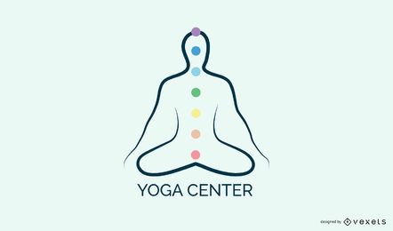 Yoga center logo template Yoga center logo template