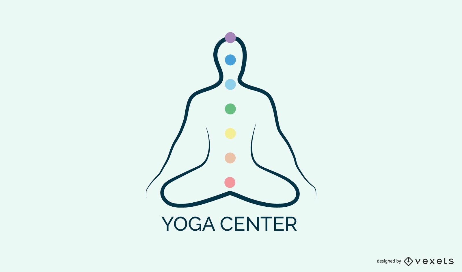 Plantilla de logotipo de centro de yoga