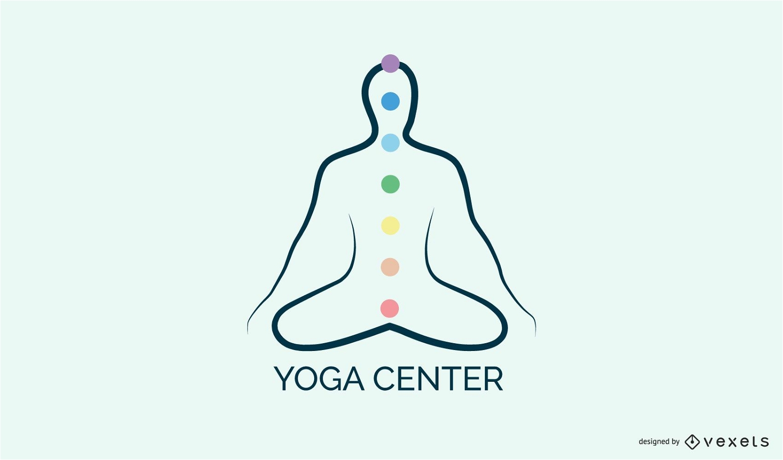 Yoga center logo template