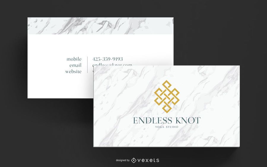 Yoga studio business card Yoga studio business card