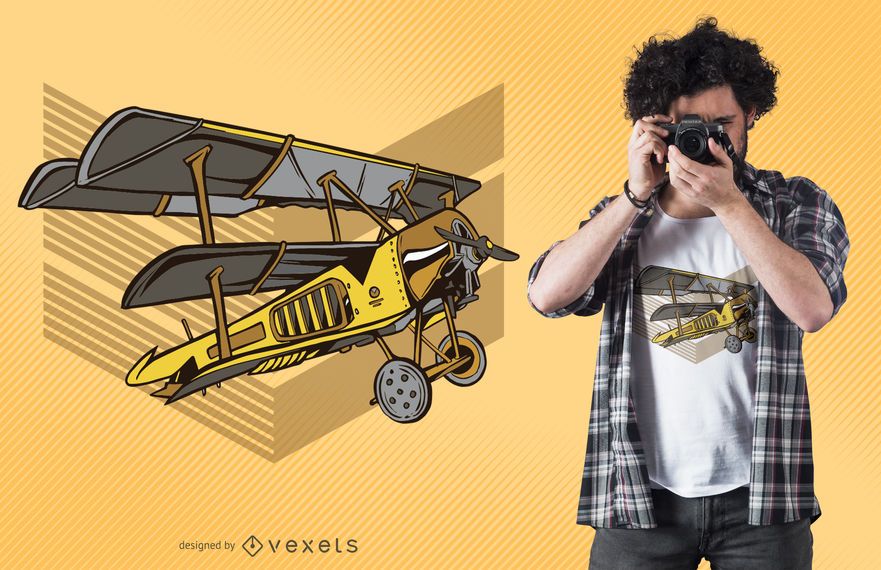 Steampunk Flugzeug T-Shirt Design Steampunk Flugzeug T-Shirt Design